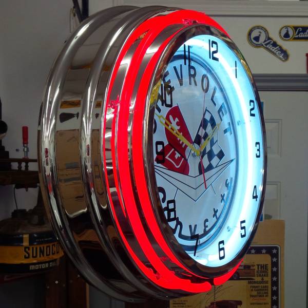 Vintage Garage Clocks Off 64, Vintage Neon Garage Clocks